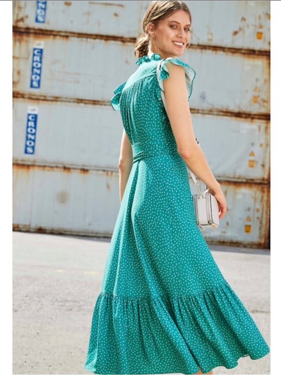 kate spade Dresses & Skirts - NWOT Kate Spade Poolside Ruffle Dot Wrap Dress Sz 2